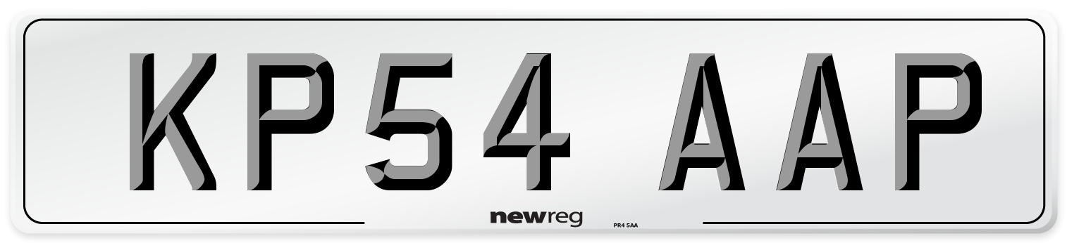 KP54 AAP Number Plate from New Reg